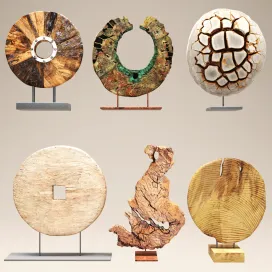 Set of seven decorative figurines
